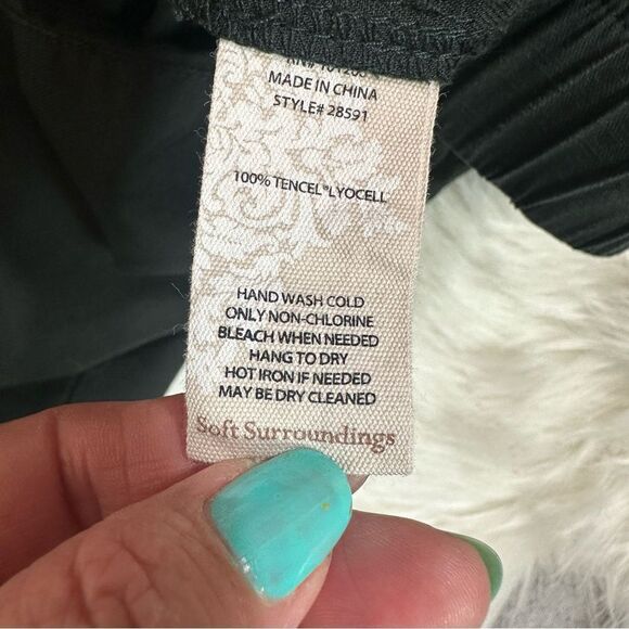 Soft Surroundings Black Wide-Leg Pants - Picture 14 of 15